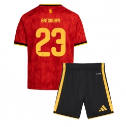 Belgien Michy Batshuayi #23 Heimtrikot Kinder WM 2026 Kurzarm (+ kurze hosen)