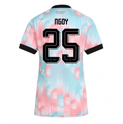 Belgien Nathan Ngoy #25 Auswärtstrikot Frauen WM 2026 Kurzarm