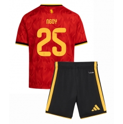 Belgien Nathan Ngoy #25 Heimtrikot Kinder WM 2026 Kurzarm (+ kurze hosen)