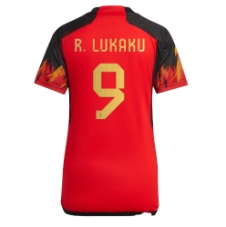 Belgien Romelu Lukaku #9 Heimtrikot Frauen WM 2022 Kurzarm