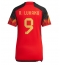 Belgien Romelu Lukaku #9 Heimtrikot Frauen WM 2022 Kurzarm