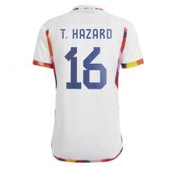 Belgien Thorgan Hazard #16 Auswärtstrikot WM 2022 Kurzarm