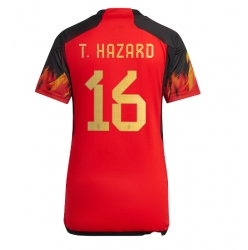 Belgien Thorgan Hazard #16 Heimtrikot Frauen WM 2022 Kurzarm