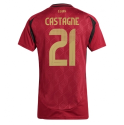 Belgien Timothy Castagne #21 Heimtrikot Frauen EM 2024 Kurzarm