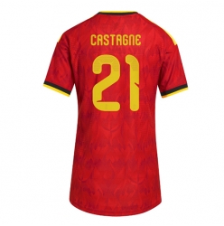 Belgien Timothy Castagne #21 Heimtrikot Frauen WM 2026 Kurzarm