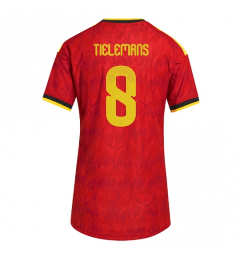 Belgien Youri Tielemans #8 Heimtrikot Frauen WM 2026 Kurzarm Belgien Youri Tielemans #8 Heimtrikot Frauen WM 2026 Kurzarm