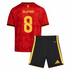 Belgien Youri Tielemans #8 Heimtrikot Kinder WM 2026 Kurzarm (+ kurze hosen)