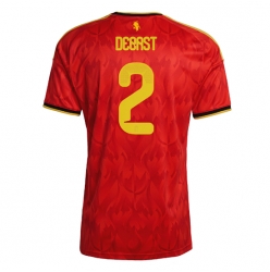 Belgien Zeno Debast #2 Heimtrikot WM 2026 Kurzarm