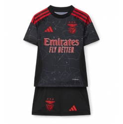 Benfica Auswärtstrikot Kinder 2024-25 Kurzarm (+ kurze hosen)