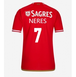 Benfica David Neres #7 Heimtrikot 2023-24 Kurzarm