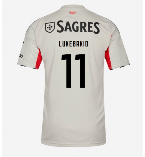 Benfica Dodi Lukebakio #11 Auswärtstrikot 2025-26 Kurzarm Benfica Dodi Lukebakio #11 Auswärtstrikot 2025-26 Kurzarm