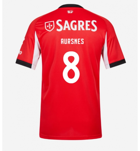Benfica Fredrik Aursnes #8 Heimtrikot 2025-26 Kurzarm Benfica Fredrik Aursnes #8 Heimtrikot 2025-26 Kurzarm