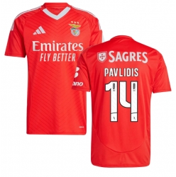Benfica Vangelis Pavlidis #14 Heimtrikot 2024-25 Kurzarm