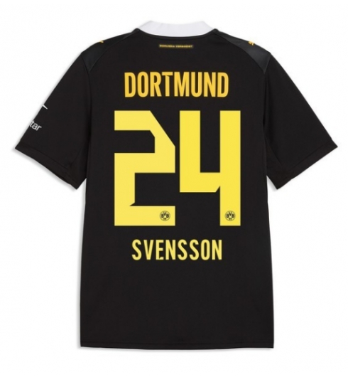 Borussia Dortmund Daniel Svensson #24 Auswärtstrikot 2026-27 Kurzarm Borussia Dortmund Daniel Svensson #24 Auswärtstrikot 2026-27 Kurzarm