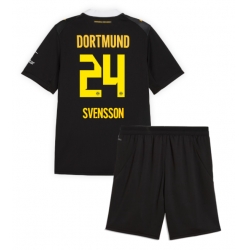 Borussia Dortmund Daniel Svensson #24 Auswärtstrikot Kinder 2026-27 Kurzarm (+ kurze hosen)