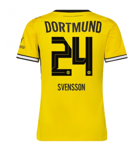 Borussia Dortmund Daniel Svensson #24 Heimtrikot Frauen 2026-27 Kurzarm Borussia Dortmund Daniel Svensson #24 Heimtrikot Frauen 2026-27 Kurzarm