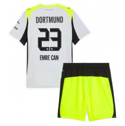 Borussia Dortmund Emre Can #23 Auswärtstrikot Kinder 2025-26 Kurzarm (+ kurze hosen)