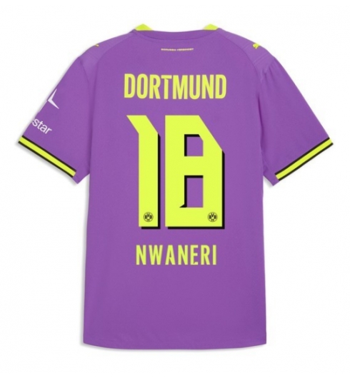 Borussia Dortmund Ethan Nwaneri #18 3rd trikot 2026-27 Kurzarm Borussia Dortmund Ethan Nwaneri #18 3rd trikot 2026-27 Kurzarm