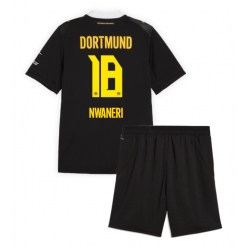 Borussia Dortmund Ethan Nwaneri #18 Auswärtstrikot Kinder 2026-27 Kurzarm (+ kurze hosen)