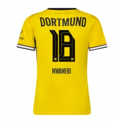 Borussia Dortmund Ethan Nwaneri #18 Heimtrikot Frauen 2026-27 Kurzarm
