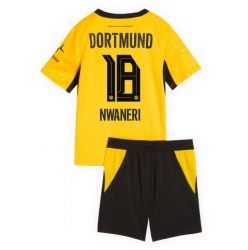 Borussia Dortmund Ethan Nwaneri #18 Heimtrikot Kinder 2026-27 Kurzarm (+ kurze hosen)