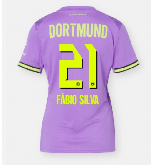 Borussia Dortmund Fabio Silva #21 3rd trikot Frauen 2026-27 Kurzarm Borussia Dortmund Fabio Silva #21 3rd trikot Frauen 2026-27 Kurzarm