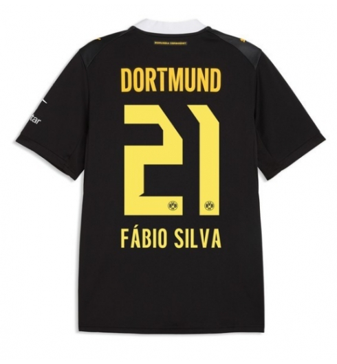 Borussia Dortmund Fabio Silva #21 Auswärtstrikot 2026-27 Kurzarm Borussia Dortmund Fabio Silva #21 Auswärtstrikot 2026-27 Kurzarm