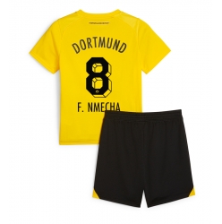 Borussia Dortmund Felix Nmecha #8 Heimtrikot Kinder 2023-24 Kurzarm (+ kurze hosen)