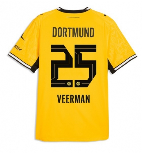Borussia Dortmund Joey Veerman #25 Heimtrikot 2026-27 Kurzarm Borussia Dortmund Joey Veerman #25 Heimtrikot 2026-27 Kurzarm