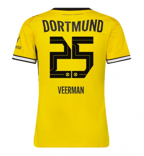 Borussia Dortmund Joey Veerman #25 Heimtrikot Frauen 2026-27 Kurzarm Borussia Dortmund Joey Veerman #25 Heimtrikot Frauen 2026-27 Kurzarm