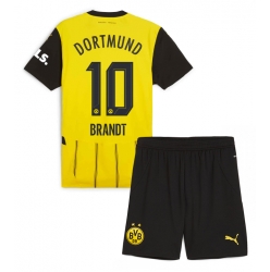 Borussia Dortmund Julian Brandt #10 Heimtrikot Kinder 2024-25 Kurzarm (+ kurze hosen)