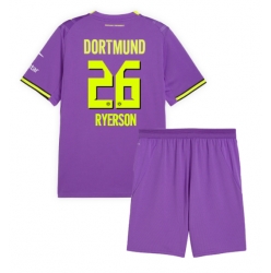 Borussia Dortmund Julian Ryerson #26 3rd trikot Kinder 2026-27 Kurzarm (+ kurze hosen)