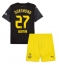 Borussia Dortmund Karim Adeyemi #27 Auswärtstrikot Kinder 2024-25 Kurzarm (+ kurze hosen)