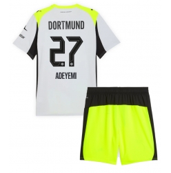 Borussia Dortmund Karim Adeyemi #27 Auswärtstrikot Kinder 2025-26 Kurzarm (+ kurze hosen)
