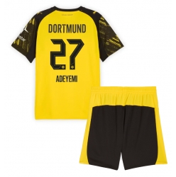 Borussia Dortmund Karim Adeyemi #27 Heimtrikot Kinder 2025-26 Kurzarm (+ kurze hosen)