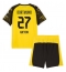 Borussia Dortmund Karim Adeyemi #27 Heimtrikot Kinder 2025-26 Kurzarm (+ kurze hosen)
