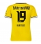Borussia Dortmund Konstantinos Karetsas #19 Heimtrikot Frauen 2026-27 Kurzarm Borussia Dortmund Konstantinos Karetsas #19 Heimtrikot Frauen 2026-27 Kurzarm