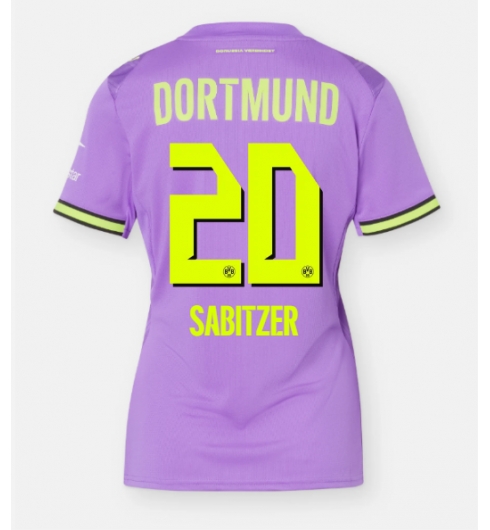 Borussia Dortmund Marcel Sabitzer #20 3rd trikot Frauen 2026-27 Kurzarm Borussia Dortmund Marcel Sabitzer #20 3rd trikot Frauen 2026-27 Kurzarm