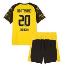 Borussia Dortmund Marcel Sabitzer #20 Heimtrikot Kinder 2025-26 Kurzarm (+ kurze hosen)