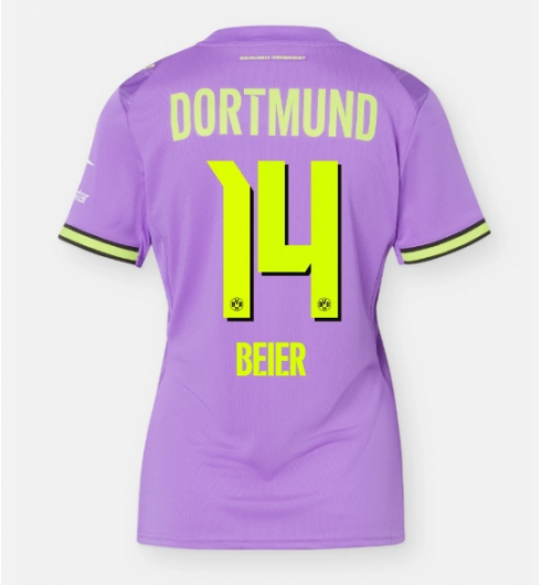 Borussia Dortmund Maximilian Beier #14 3rd trikot Frauen 2026-27 Kurzarm Borussia Dortmund Maximilian Beier #14 3rd trikot Frauen 2026-27 Kurzarm