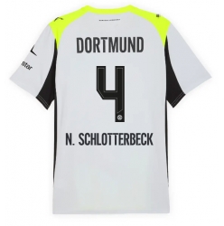 Borussia Dortmund Nico Schlotterbeck #4 Auswärtstrikot 2025-26 Kurzarm