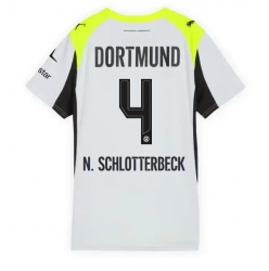 Borussia Dortmund Nico Schlotterbeck #4 Auswärtstrikot Frauen 2025-26 Kurzarm