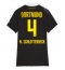 Borussia Dortmund Nico Schlotterbeck #4 Auswärtstrikot Frauen 2026-27 Kurzarm