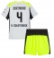 Borussia Dortmund Nico Schlotterbeck #4 Auswärtstrikot Kinder 2025-26 Kurzarm (+ kurze hosen)