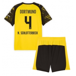 Borussia Dortmund Nico Schlotterbeck #4 Heimtrikot Kinder 2025-26 Kurzarm (+ kurze hosen)