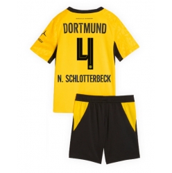 Borussia Dortmund Nico Schlotterbeck #4 Heimtrikot Kinder 2026-27 Kurzarm (+ kurze hosen)