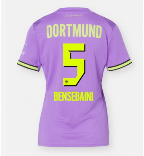 Borussia Dortmund Ramy Bensebaini #5 3rd trikot Frauen 2026-27 Kurzarm Borussia Dortmund Ramy Bensebaini #5 3rd trikot Frauen 2026-27 Kurzarm