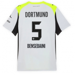 Borussia Dortmund Ramy Bensebaini #5 Auswärtstrikot 2025-26 Kurzarm