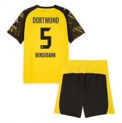 Borussia Dortmund Ramy Bensebaini #5 Heimtrikot Kinder 2025-26 Kurzarm (+ kurze hosen)