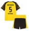 Borussia Dortmund Ramy Bensebaini #5 Heimtrikot Kinder 2025-26 Kurzarm (+ kurze hosen)